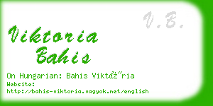 viktoria bahis business card